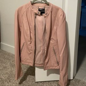 Express Pink Moto Jacket